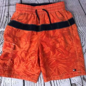 TOMMY Hilfiger MAGIC PRINT Changes in Water Swim Shorts Trunks Floral Size 5 Boy